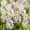 German Easter Lambs With Foiled Chocolate Discs