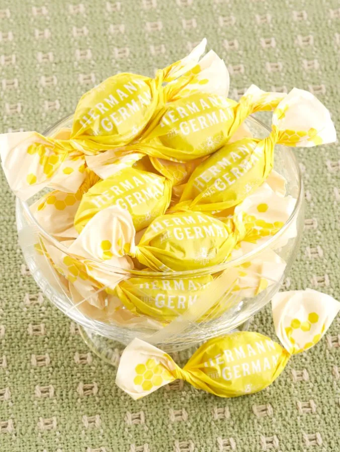 German Filled Caramel Hard Candy, Two 4.4 Ounce Bags