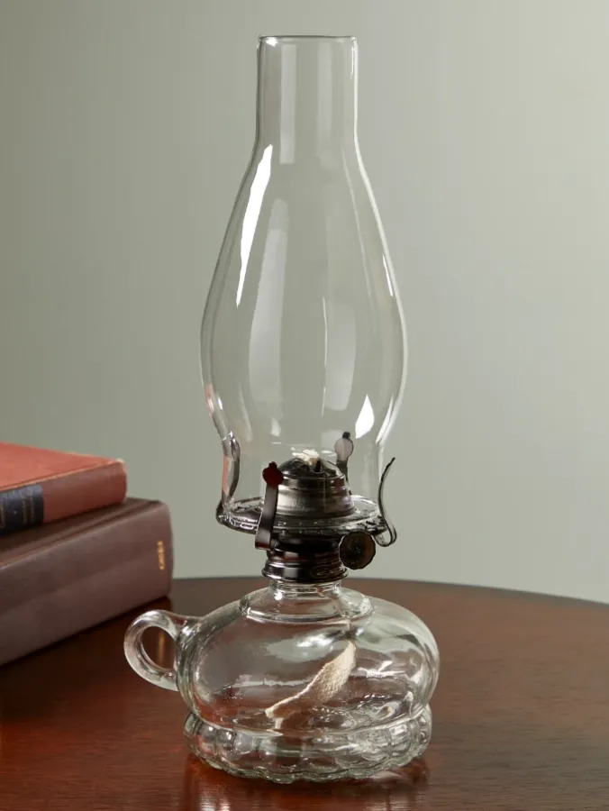 Glass Chamber Hurricane Oil Lamp