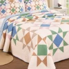 Guiding Star Quilted Cotton Bedspread or Pillow Sham