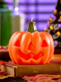 Halloween Jack-o'-Lantern Candle