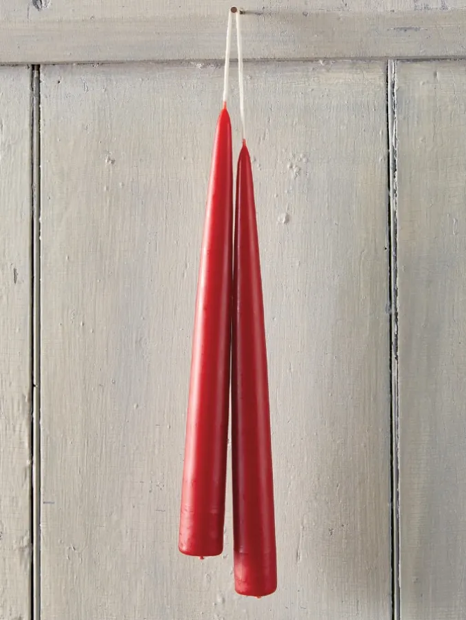 Hand-Dipped 9 Inch Taper Candles, 3 Pairs