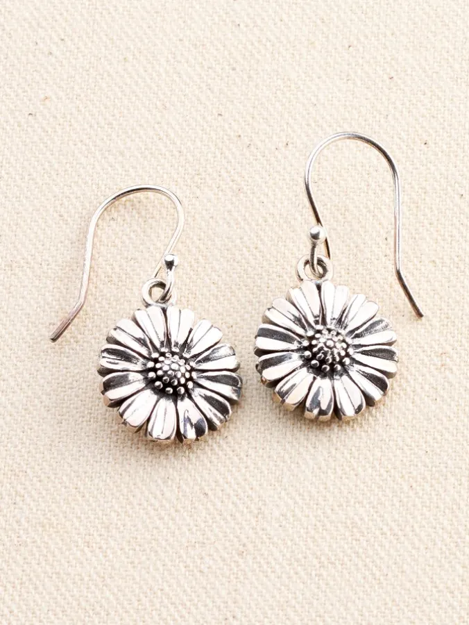 Happy Sunflower Drop Earrings