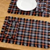 Hartland Halloween Plaid Mountain Weave Cotton Placemat, Set of 2
