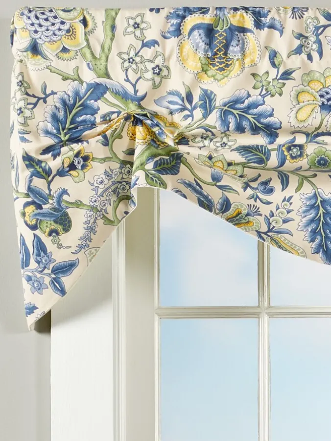 Hatfield Floral Lined Rod Pocket Tuck Valance by Country Curtains®
