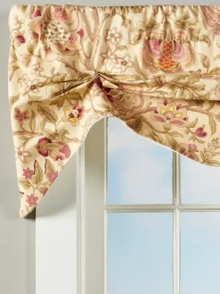 Hatfield Floral Lined Rod Pocket Tuck Valance by Country Curtains®