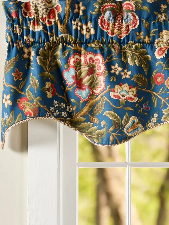 Hatfield Floral Lined Scalloped Valance by Country Curtains®