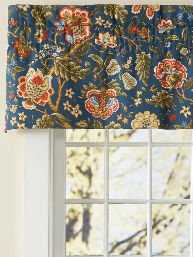 Hatfield Floral Rod Pocket Tailored Valance by Country Curtains®
