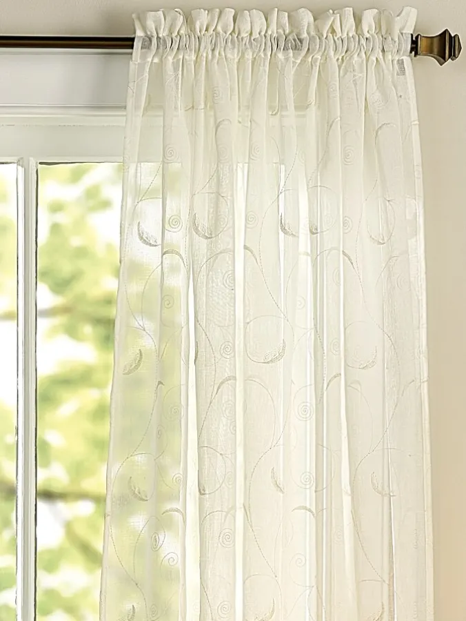 Hathaway Sheers Rod Pocket Panel by Country Curtains®