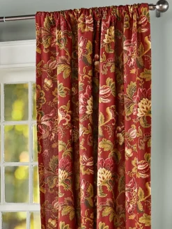 Hearthwood Floral Lined Rod Pocket Curtains by Country Curtains®