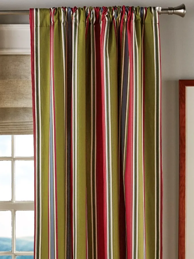Hearthwood Stripe Rod Pocket Curtains by Country Curtains®