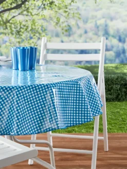Heavy-Duty Printed Patriotic Oilcloth Tablecloth