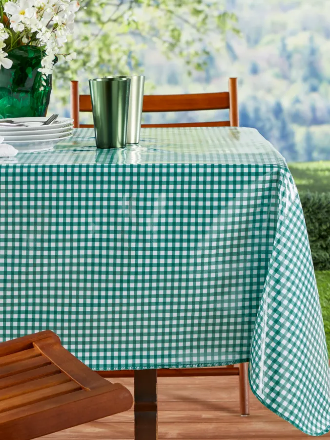 Heavy-Duty Print Oilcloth Tablecloth