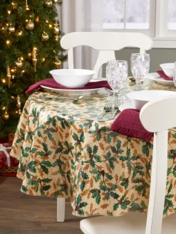 Heavy-Duty Print Oilcloth Tablecloth