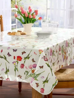 Heavy-Duty Print Oilcloth Tablecloth