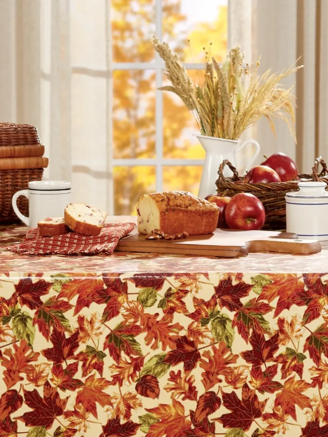 Heavy-Duty Print Oilcloth Tablecloth
