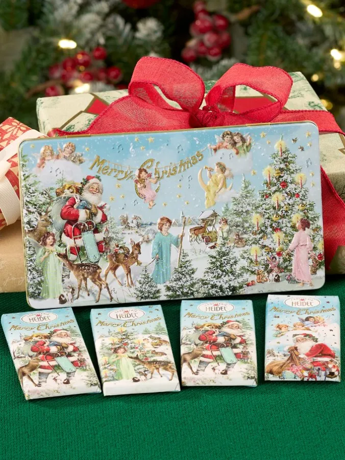 Heidel Chocolate Angel Christmas Tin