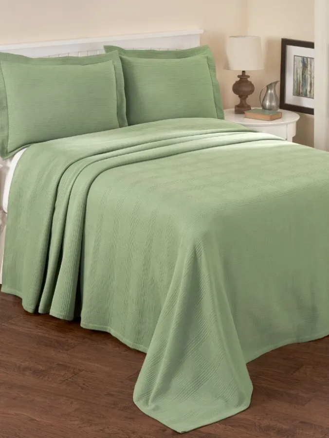 Heritage Cotton Matelasse Bedspread or Pillow Sham