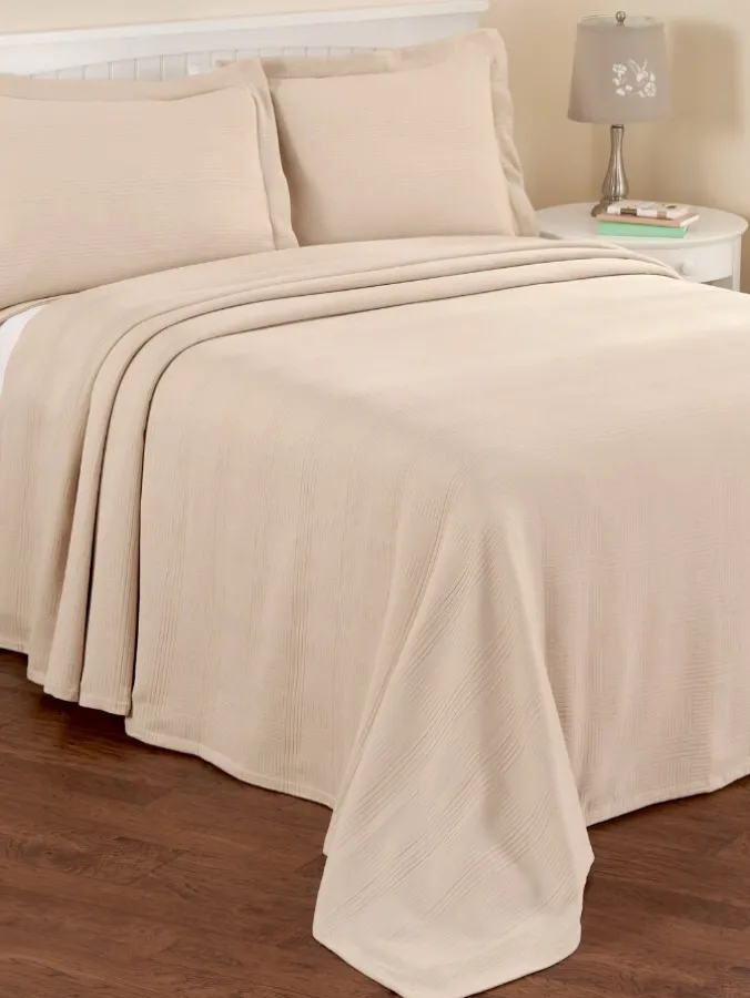 Heritage Cotton Matelasse Bedspread or Pillow Sham