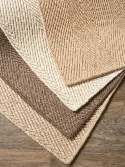 Herringbone Wool Area Rug