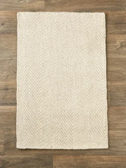 Herringbone Wool Area Rug