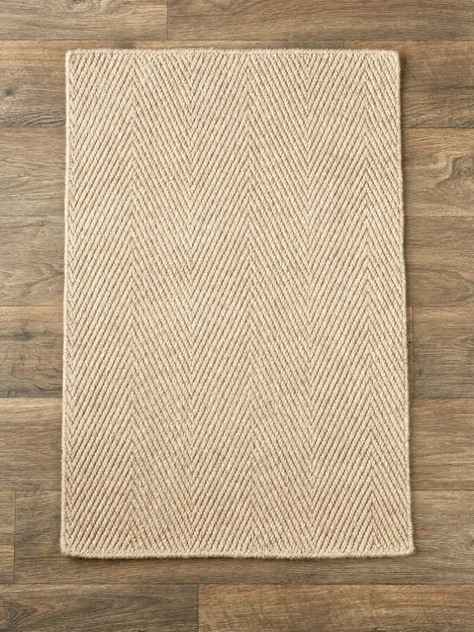 Herringbone Wool Area Rug
