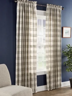 Hillside Plaid Lined Rod Pocket Curtains by Country Curtains®