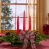 Holiday Tartan 3-Taper Balsam Centerpiece