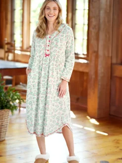 Holly Berry Cotton Knit Nightgown