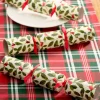 Holly Leaves Christmas Poppers, Set of 10