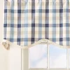 Homestead Check Lined Scalloped Valance