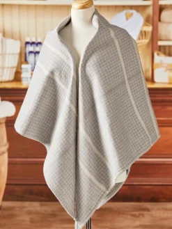 Houndstooth Ultra-Soft Cotton Shoulder Wrap Throw Blanket