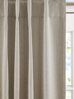 Hudson Dot Room-Darkening Rod Pocket Patio Panel With Back Tabs by Country Curtains®
