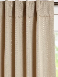 Hudson Dot Room-Darkening Rod Pocket Patio Panel With Back Tabs by Country Curtains®