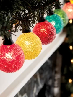 Ice-Glo Multicolor Christmas Light String, Seven Lights