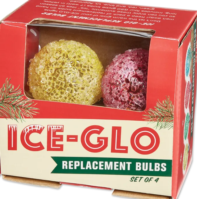 Ice-Glo Multicolor Replacement Bulbs, Box of Four
