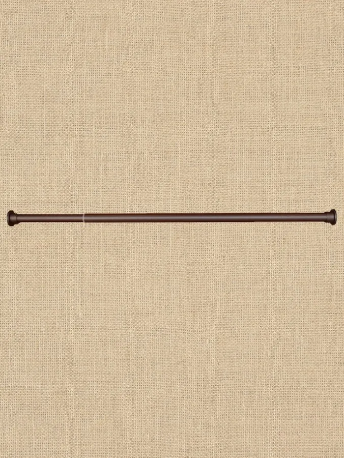 Indoor/Outdoor Stainless Steel Tension Curtain Rod, 1 Inch