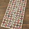 Infinity Circles Hooked Wool Rug