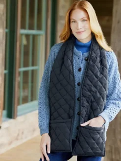 Inside/Outside Quilted Scarf With Pockets