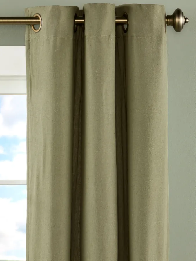 Insulated Linen Lined Grommet Top Curtains by Country Curtains®