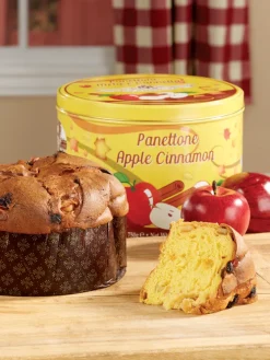 Italian Apple Cinnamon Panettone Tin