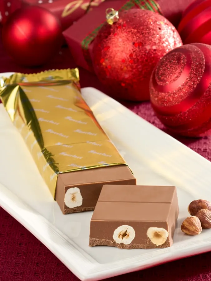 Italian Gianduja Chocolate Bar With Hazelnuts
