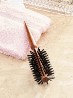 Italian 2 Inch Round Boar Bristle Hair Brush