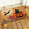 Jack-o'-Cat Halloween Doormat