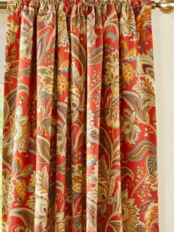 Jacobean Paisley Lined Rod Pocket Curtains by Country Curtains®