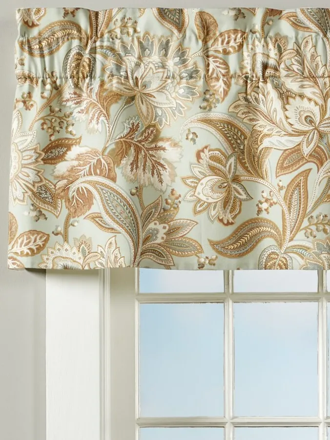 Jacobean Paisley Lined Rod Pocket Tailored Valance by Country Curtains®