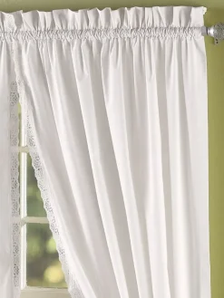 Jane's Lace Rod Pocket Curtains