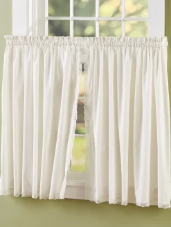 Jane's Lace Rod Pocket Tiers