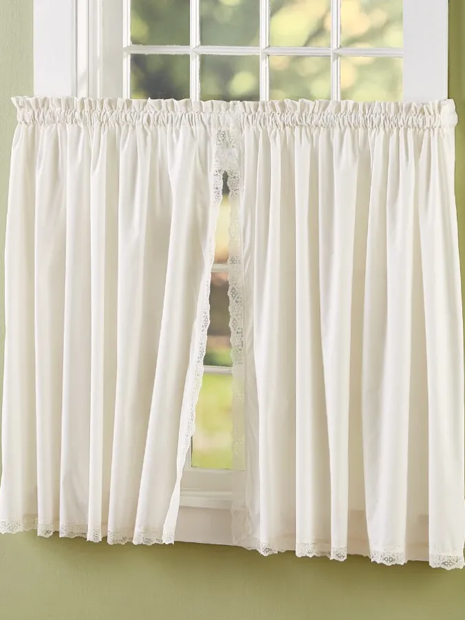 Jane's Lace Rod Pocket Tiers