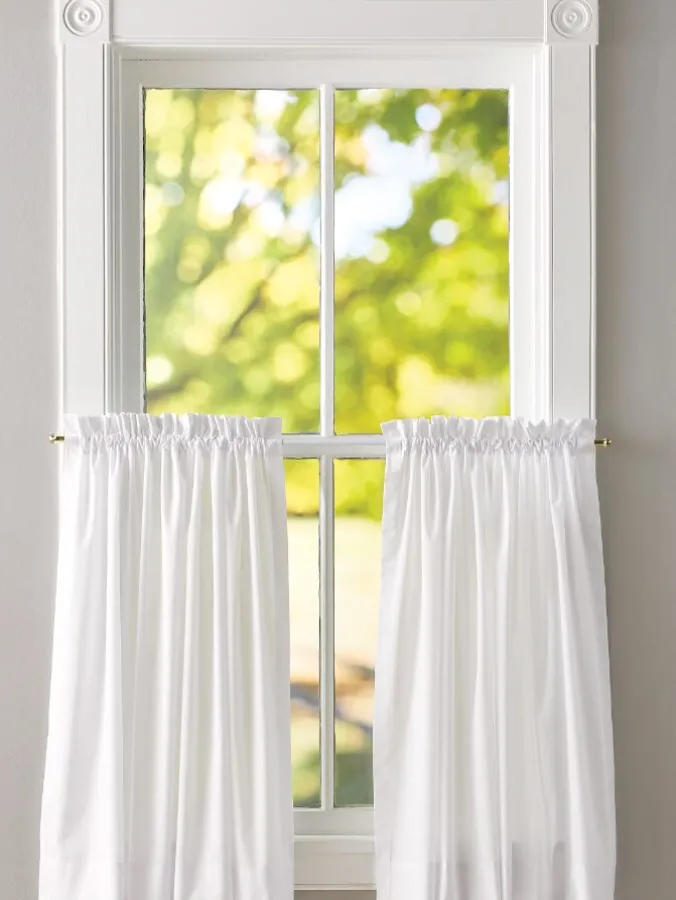 Jane's Plain and Simple Rod Pocket Tiers by Country Curtains®
